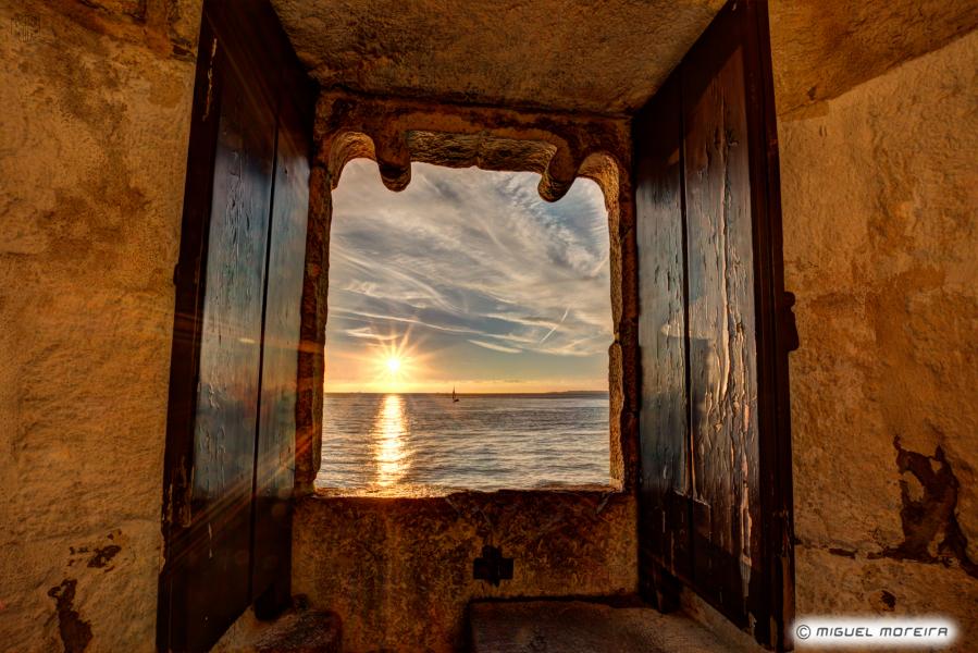 Sunset in Torre de Belém