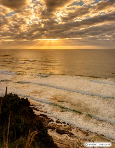 Sunset in Magoito beach